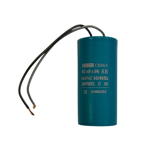 Конденсатор CBB60-K 40,0мкФ 450В ±5% Faraton