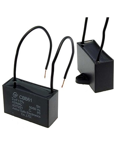 Конденсатор CBB61-A 4,0мкФ 450В ±5% Rodyx